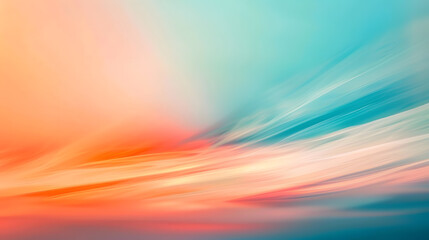 Leinwandbilder - Abstract background Soft blur Abstract background blue teal orange red for web design : Generative AI