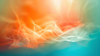 Leinwandbilder - Abstract background Soft blur Abstract background blue teal orange red for web design : Generative AI