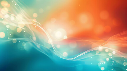 Leinwandbilder - Abstract background Soft blur Abstract background blue teal orange red for web design : Generative AI