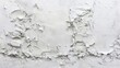 © Eleanor Richards - Close-up image of peeling white paint on a rough, weathered wall, highlighting the texture and aged appearance, symbolizing the passage of time and wear.