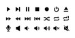 © Gon - オーディオの再生記号などのベクターアイコンセット