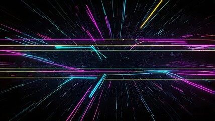 Wall Mural - abstract background with glowing lines