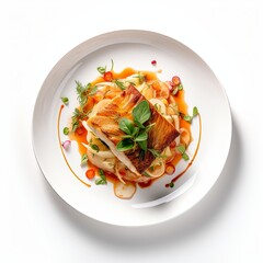 Famous food dish Isolated on a clean background