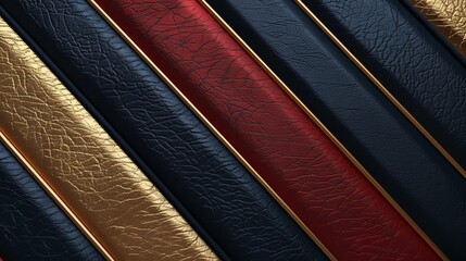Wall Mural - Diagonal Leather Stripes