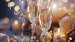 © Generative AI - Wedding table champagne : Generative AI