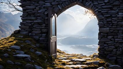 Wall Mural - Emotional Openness: The Door to Heartfelt Connection