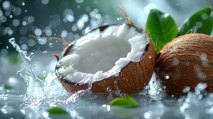 Coconut Splash: A Refreshing Burst of Tropical Flavor