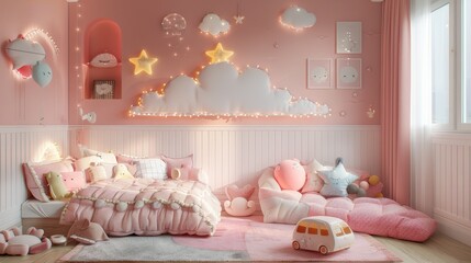 Wall Mural - A beautiful night sky with a river in the foreground