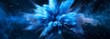 © Jane Kelly - Abstract blue powder splatter background. Blue powder exploding