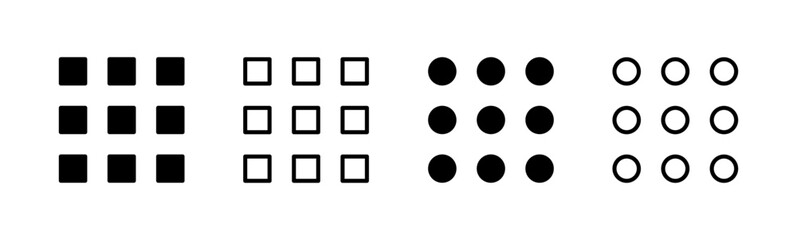 Menu Icon set. web menu icon. hamburger menu symbol
