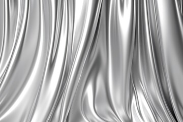 Wall Mural - Liquid curtain backgrounds pattern silver.