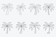 © nour045069 - palm tree  line art silhouette vector palm, tree, vector, line, art, silhouette, drawing, clipart, icons, illustrations, graphics, outline, design