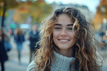 Wall Mural - A young blonde girl