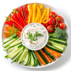 Wall Mural - Vegetable dip, Vegetables dip