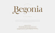 © fourmonths - Begonia premium luxury elegant alphabet letters and numbers. Vintage wedding typography classic serif font decorative vintage retro. creative vector illustration