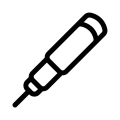 gel pen icon with line style, perfect for user interface projects