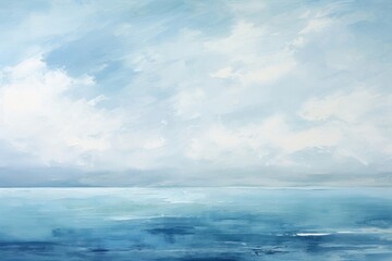 Wall Mural - Seascape abstract outdoors painting