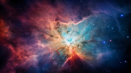 orion nebula a stunning astrophotography image of the colorful space in galaxy