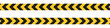 © Kavindu - Black and Yellow warning barricade tape vector illustration design