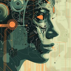 tech poster, tshirt design