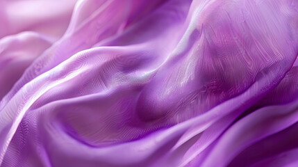 Aufkleber - Texture chiffon fabric in purple  color for backgrounds silk fabric selective focus : Generative AI