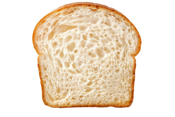 slice of bread isolated on transparent background