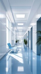 Wall Mural - Modern hospital , commercial ads photo, product shot, stunning, beautiful, minimalist