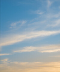 Wall Mural - colorful cloudy sky at sunset. gradient color. sky texture, abstract nature background