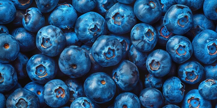 Close-Up of Fresh Blueberries