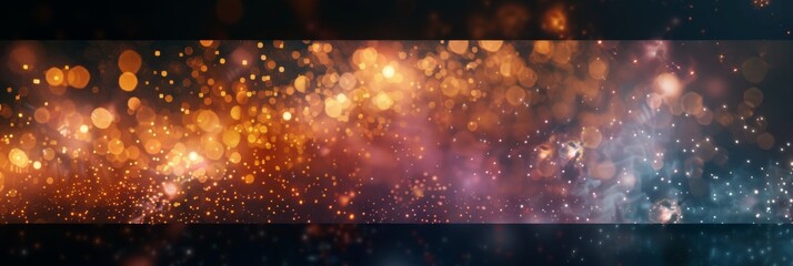 Abstract Bokeh Background with Warm and Cool Tones