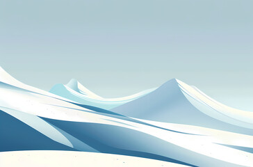 Poster - snow covered mountains