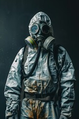 Wall Mural -  Chemical protection suit for scientist