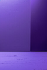 Poster - Purple studio background displaying products and artwork