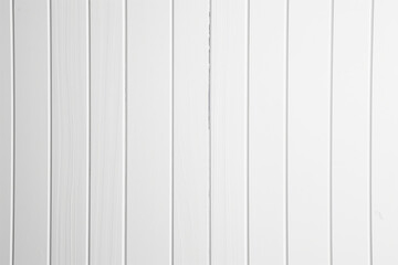 Wall Mural - White painted wooden texture background showing vertical slats