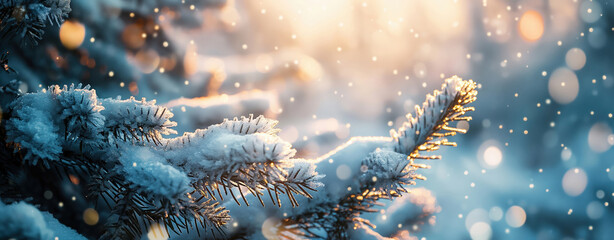 Sticker - Winter Nature Background