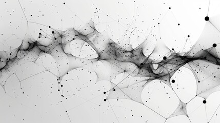 Intricate network of lines and nodes symbolizing the concept of vector raw materials.