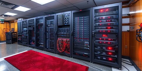 wallpaper of a fiber optic service provider cable server datacenter firewall panel, network, firewall, cable, service, server, communication, computer, datacenter, internet, fiber, router, plug, optic