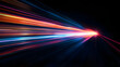© safu designe - Laser beams luminous abstract sparkling isolated on a transparent background. Trails of light left by acceleration speed motion on night road. Light moving fast train over darkness