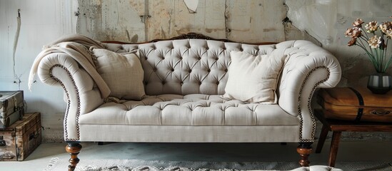 Canvas Print - sofa furniture, home interior, furniture arrangement and design example