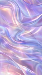 Wall Mural - abstract 3D wallpaper of violet flowing metalic waves and shapes