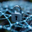 © Ai-Pixel - Cyberspace security system with digital locks and encryption icons, showcasing robust internet privacy measures