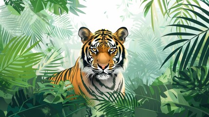 Wall Mural - Tiger in the Jungle