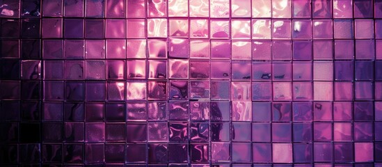 Sticker - Tile textures lights Purple. Copy space image. Place for adding text and design