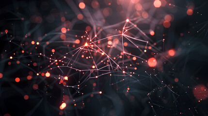 Wall Mural - connection technologies background