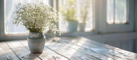 Wall Mural - detail close up of table top decorative arrangement . copy space image. place for adding text and de