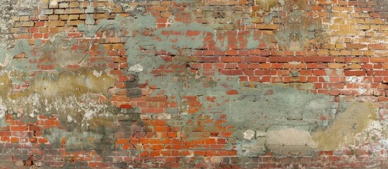 Canvas Print - Old brick wall. Copy space image. Place for adding text and design