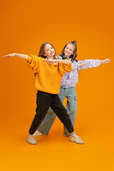 Wall Mural - two cheerful girls