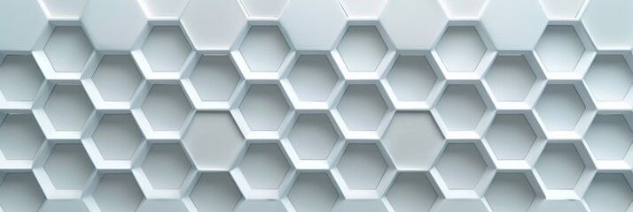 Wall Mural - Geometric abstract hexagon pattern. The design can be used in medical, technology, or scientific fields.