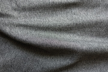 Poster - Rippled heather grey viscose and polyester fabric