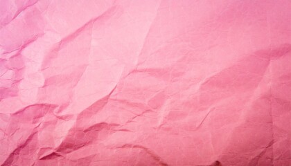 Wall Mural - crumpled pink paper texture background